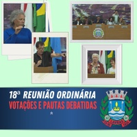 Aconteceu na Câmara: a 18ª Reunião Ordinária de 19 de maio de 2025. Confira! Aconteceu na Câmara: a 18ª Reunião Ordinária de 19 de maio de 2025. Confira!