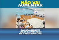 Câmara aprova subsídio e garante tarifa de ônibus em R$5,00 para 2026