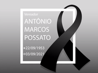 NOTA DE FALECIMENTO: VEREADOR ANTÔNIO MARCOS POSSATO (PODEMOS) NOTA DE FALECIMENTO: VEREADOR ANTÔNIO MARCOS POSSATO (PODEMOS)