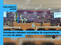 Parlamento Jovem - Estudantes debatem argumentação e uso de dados Parlamento Jovem - Estudantes debatem argumentação e uso de dados